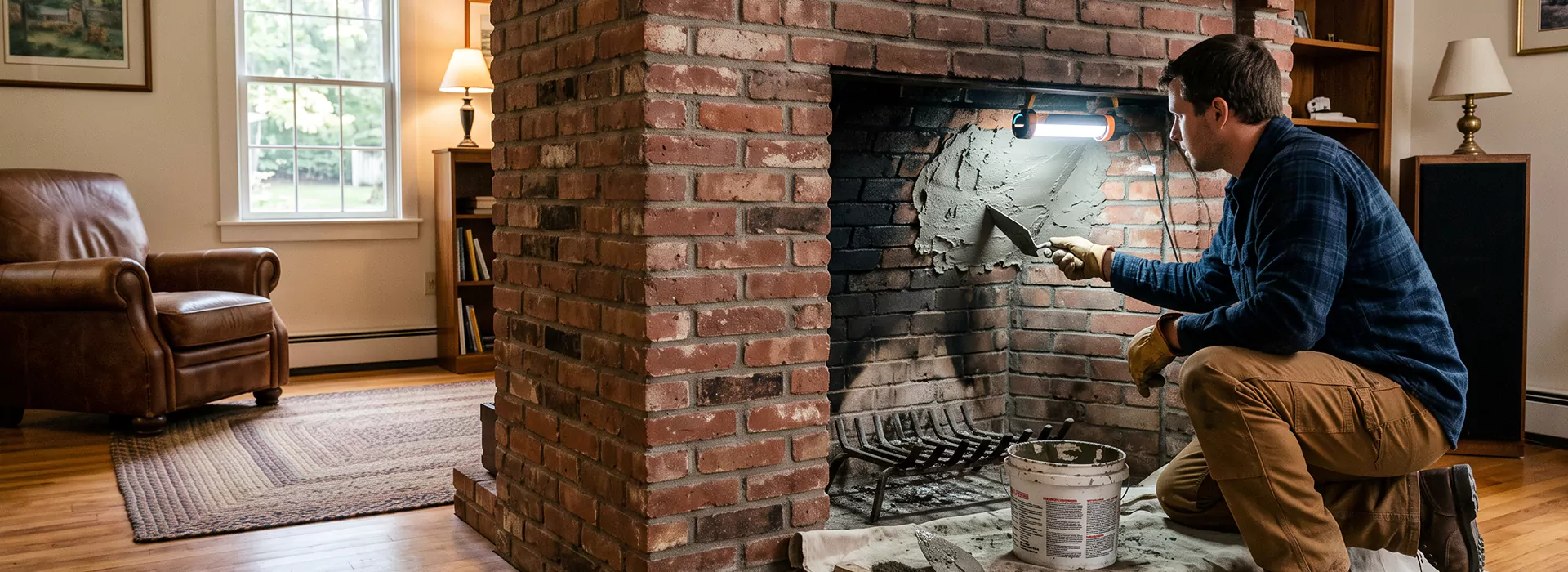 Fireplace Smoke Chamber Repair in North Brunswick