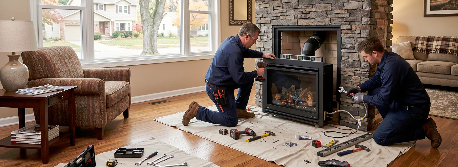 New Fireplace Installation in North Brunswick