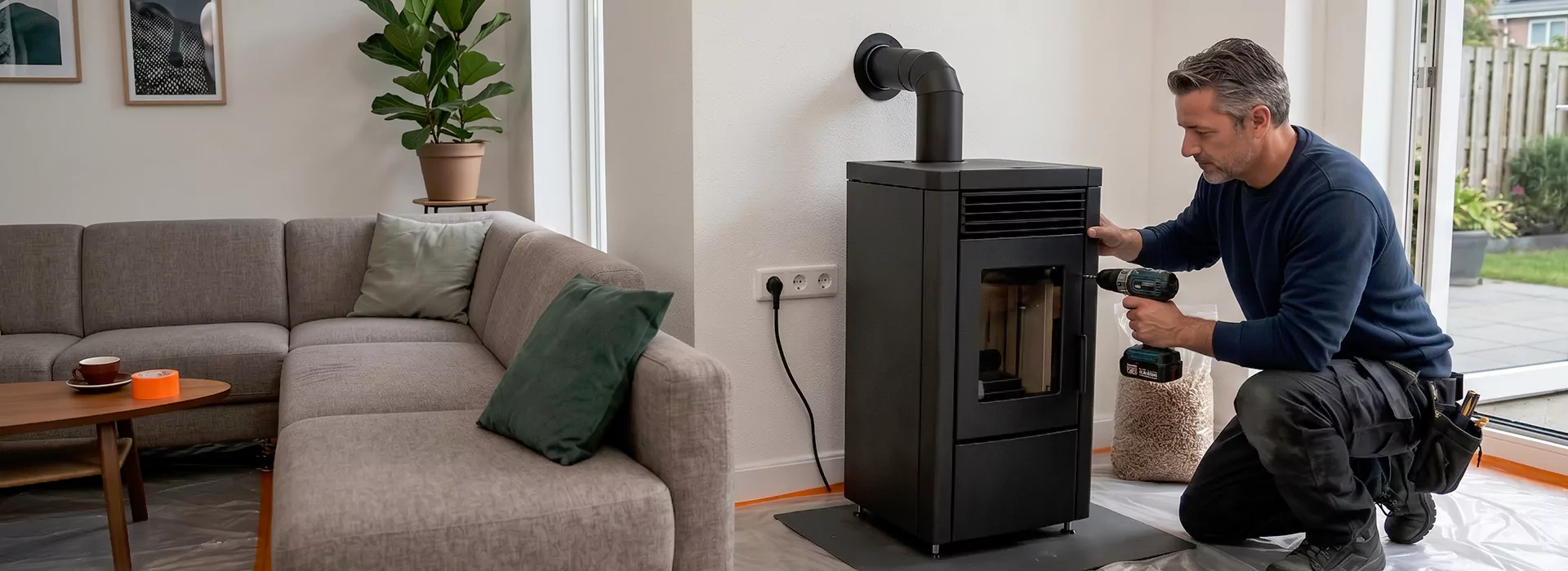 Pellet Stove Chimney Installation in North Brunswick, NJ