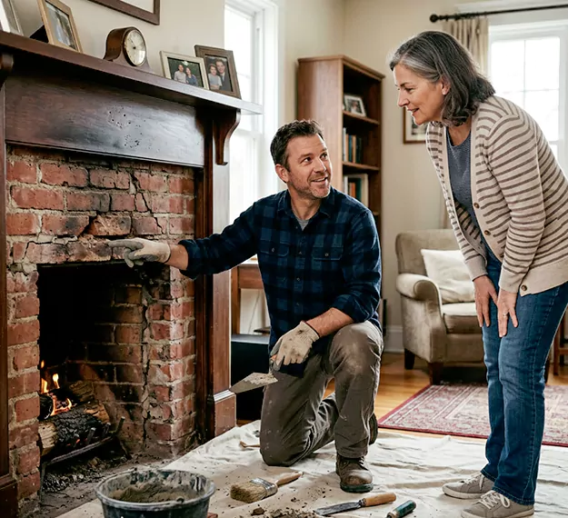 Why North Brunswick Homeowners Choose Our Brick Fireplace Repair Team?