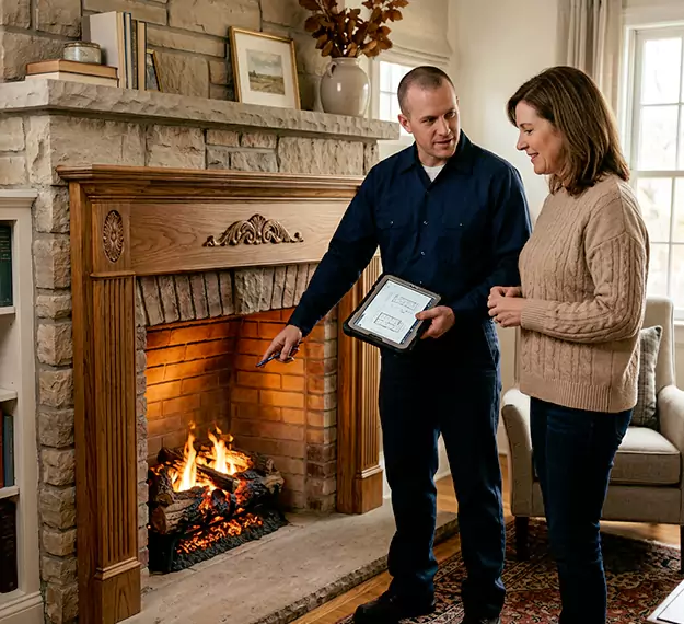 Why North Brunswick Homeowners Choose Our Electric Fireplace Logs Team?