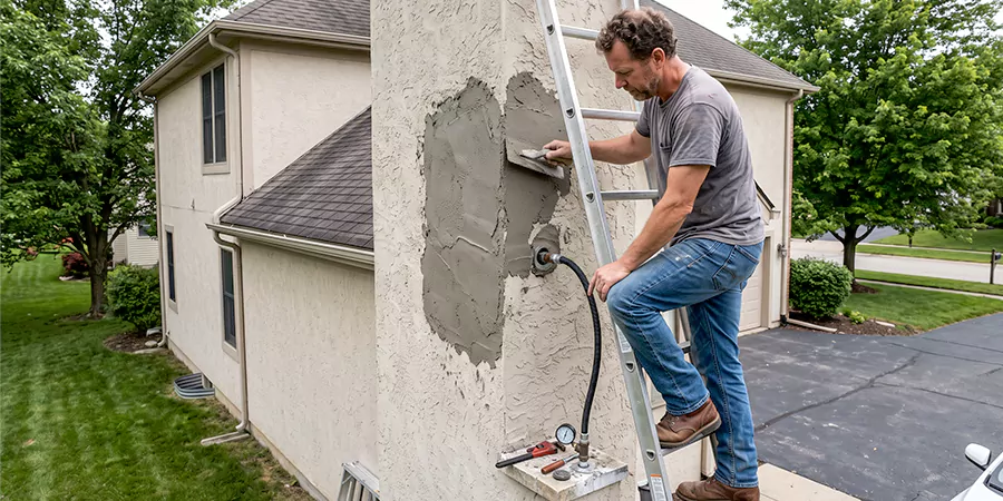 Gas and Stucco Chimney Repair North Brunswick