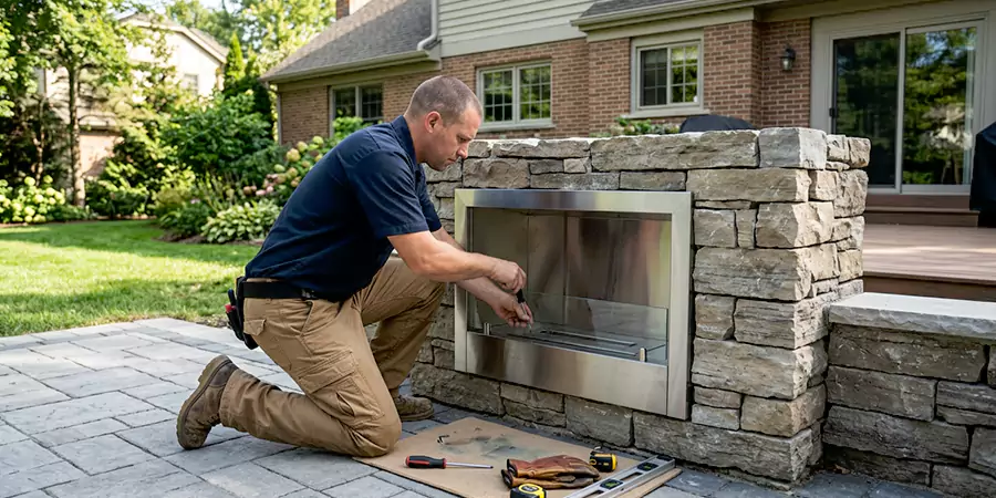 Outdoor Ethanol Fireplace Installation North Brunswick