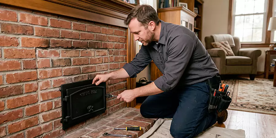 Fireplace Ash Dump Door Installation North Brunswick