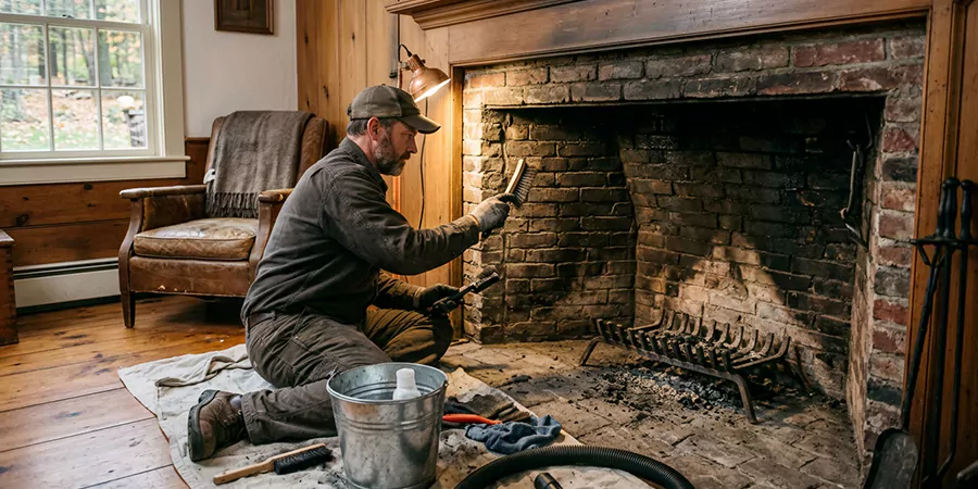 Inglenook and Coal Burning Fireplace Restoration North Brunswick